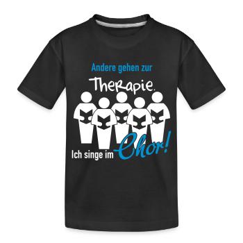 Therapie Chor - Kinder Premium Bio T-Shirt - Schwarz - Vorne