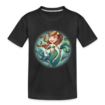 Sirène - T-shirt bio Premium Enfant - noir - Devant