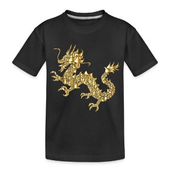 krone crown koenig king castle schloss tower burg2 - Kinder Premium Bio T-Shirt - Schwarz - Vorne