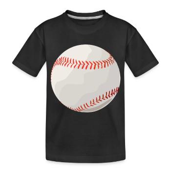 Baseball Ball Handschuh Spieler Amerika Geschenk - Kinder Premium Bio T-Shirt - Schwarz - Vorne