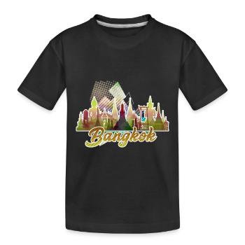 bangkok 5 j - Kinder Premium Bio T-Shirt - Schwarz - Vorne