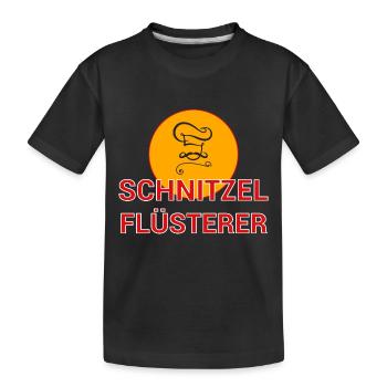 Schnitzel Whisperer Cook Cook Cook Gift - Kids' Premium Organic T-Shirt - black - Front