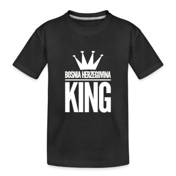 Bosnien Herzegowina | Bosnier Bosnisch Geschenke - Kinder Premium Bio T-Shirt - Schwarz - Vorne