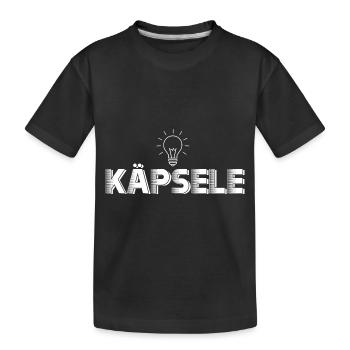 Käpsele | Schwabe Schwaben Schwäbisch Geschenkidee - Kinder Premium Bio T-Shirt - Schwarz - Vorne
