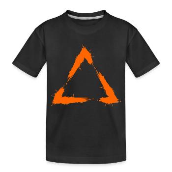 Symbol Dreieck Geometrie - Kinder Premium Bio T-Shirt - Schwarz - Vorne