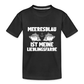 Kreuzfahrt Kreuzfahrtschiffe Kreuzfahrten Geschenk - Kinder Premium Bio T-Shirt - Schwarz - Vorne
