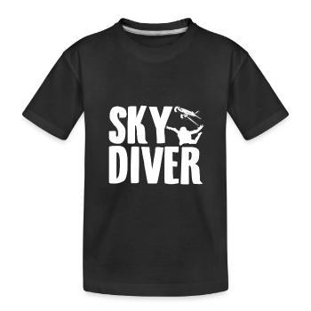 Skydive Hobby | Parachutisme Parachutisme Sport cadeaux - T-shirt bio Premium Enfant - noir - Devant