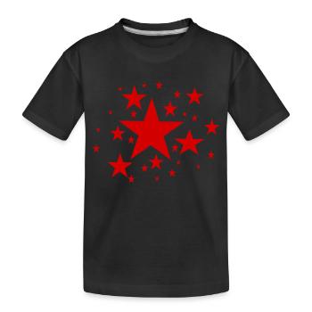 Star cluster - Kids' Premium Organic T-Shirt - black - Front