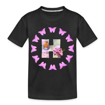 floraison de fruits h - T-shirt bio Premium Enfant - noir - Devant