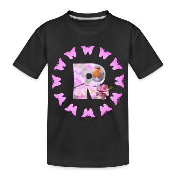 floraison de fruits - T-shirt bio Premium Enfant - noir - Devant