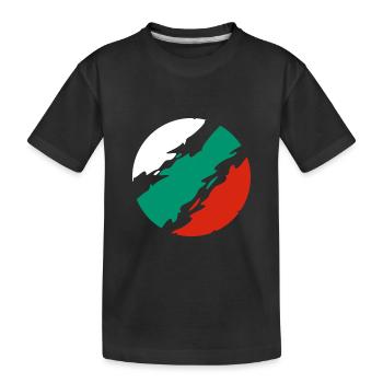 Drapeau de la Bulgarie - T-shirt bio Premium Enfant - noir - Devant