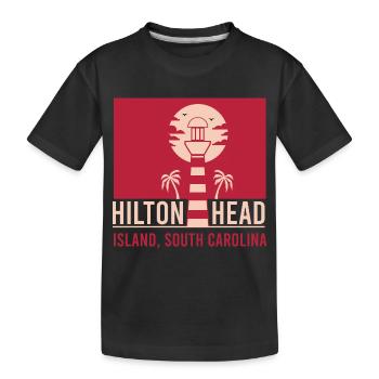 Hilton Head Island Caroline du Sud - T-shirt bio Premium Enfant - noir - Devant