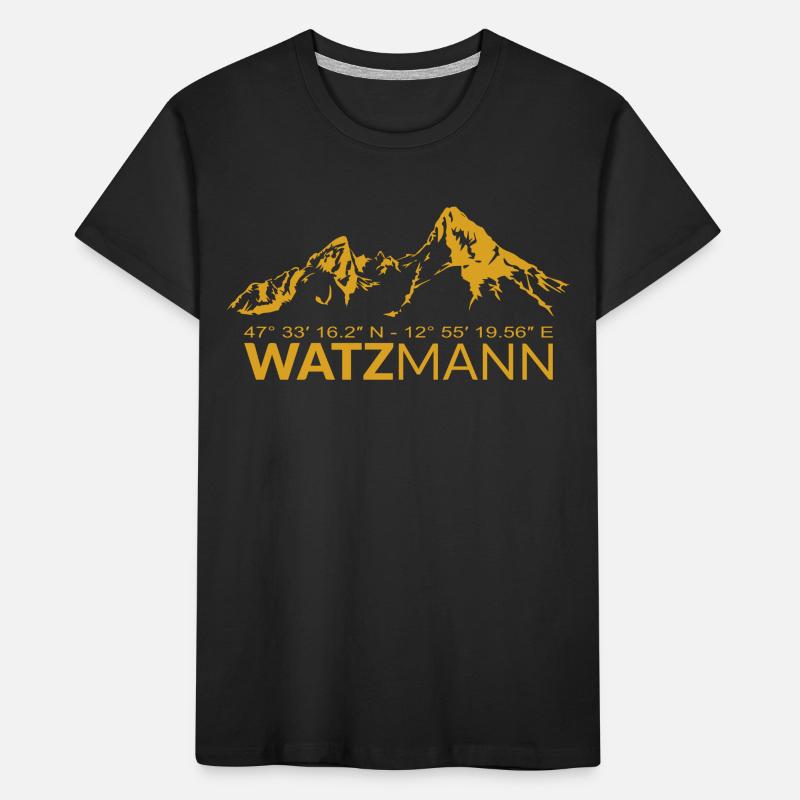 Watzmann GPS coordinates Latitude Longitude Kids' Premium Organic T-Shirt