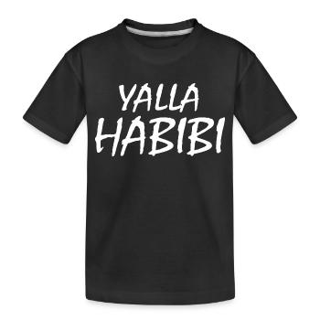 Yalla habibi - Kinder Premium Bio T-Shirt - Schwarz - Vorne