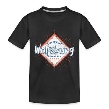 Wolfsburg Allemagne Ville Skyline Home Love - T-shirt bio Premium Enfant - noir - Devant