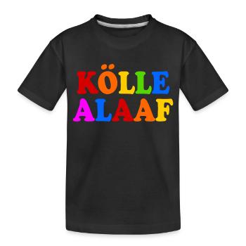 Kölle alaaf - Kinder Premium Bio T-Shirt - Schwarz - Vorne