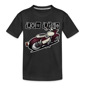 Étoile (rouge) // Illustration - T-shirt bio Premium Enfant - noir - Devant