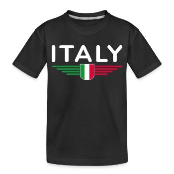 I Love Italy Tenue T-Shirt Design - T-shirt bio Premium Enfant - noir - Devant