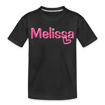 Melissa Name Balloon Police - T-shirt bio Premium Enfant - noir - Devant