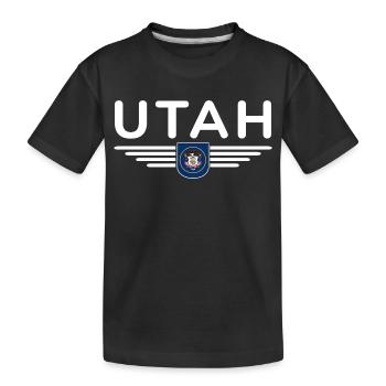 T-shirt Utah Fan – Nature & Liberté - T-shirt bio Premium Enfant - noir - Devant