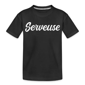 Serveuse  - T-shirt bio Premium Enfant - noir - Devant
