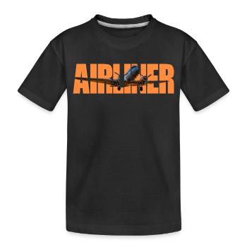 Avion de ligne DC-3 - T-shirt bio Premium Enfant - noir - Devant