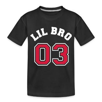 Lil Bro 03 - Little Brother - Kids' Premium Organic T-Shirt - black - Front
