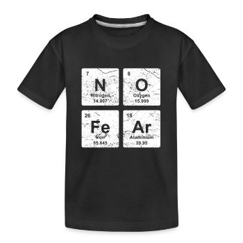No Fear éléments chimiques cadeau chemise chimie - T-shirt bio Premium Enfant - noir - Devant