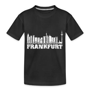 Frankfurt - Kinder Premium Bio T-Shirt - Schwarz - Vorne
