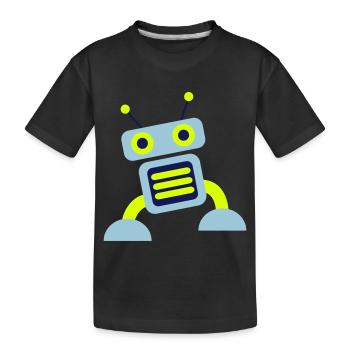 Robot 3c - T-shirt bio Premium Enfant - noir - Devant
