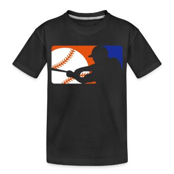 Baseball Player Sign - Kinder Premium Bio T-Shirt - Schwarz - Vorne