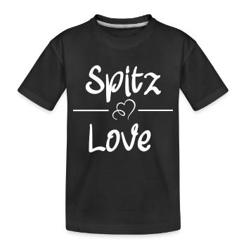 Spitz Love - Kinder Premium Bio T-Shirt - Schwarz - Vorne