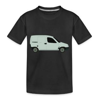 Van - Kids' Premium Organic T-Shirt - black - Front