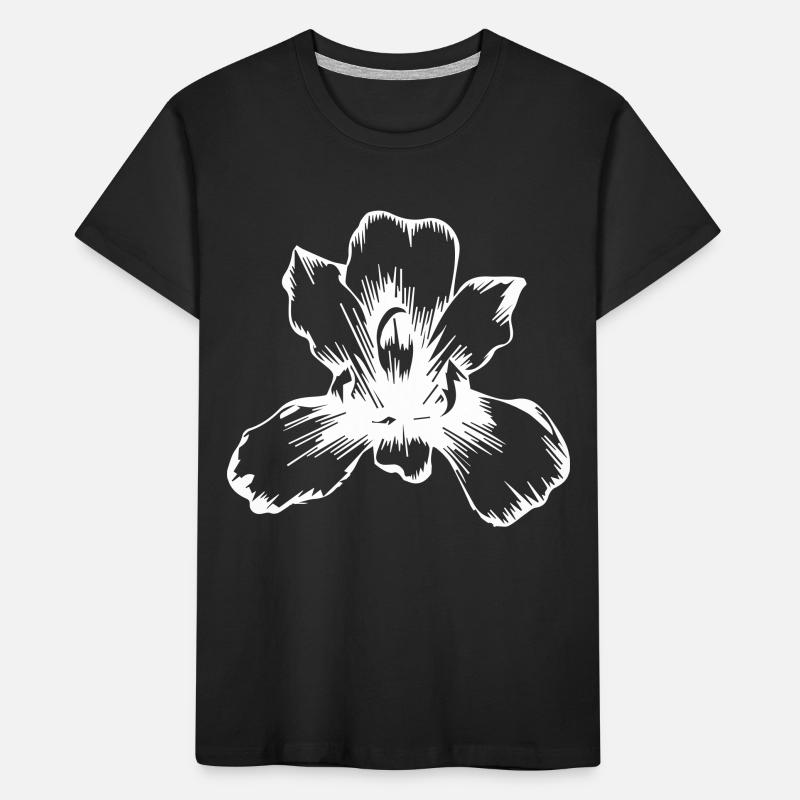 Blume Orchidee Tattoo Blüte Kinder Premium Bio T-Shirt