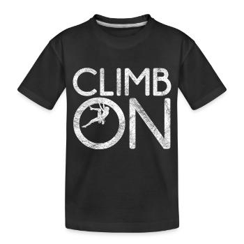 grimper grimpeur cadeau bouldering bouldering - T-shirt bio Premium Enfant - noir - Devant