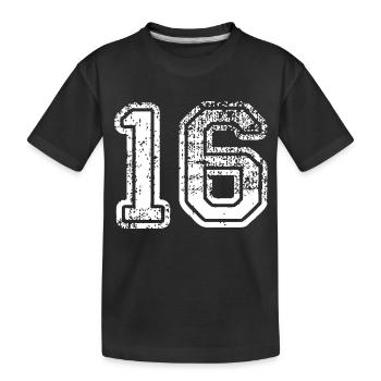 16 - T-shirt bio Premium Enfant - noir - Devant