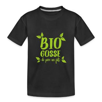 BIO GOSSE - T-shirt bio Premium Enfant - noir - Devant