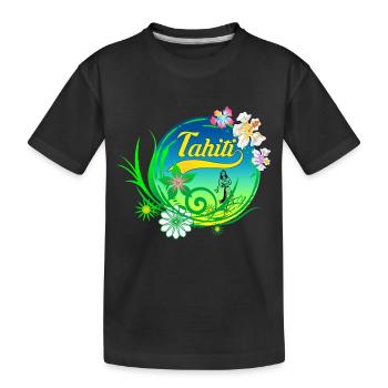 tahiti design 01 - T-shirt bio Premium Enfant - noir - Devant