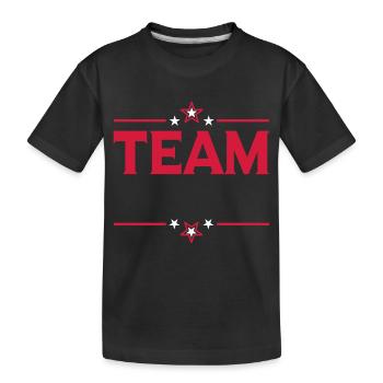 Team Stars - T-shirt bio Premium Enfant - noir - Devant