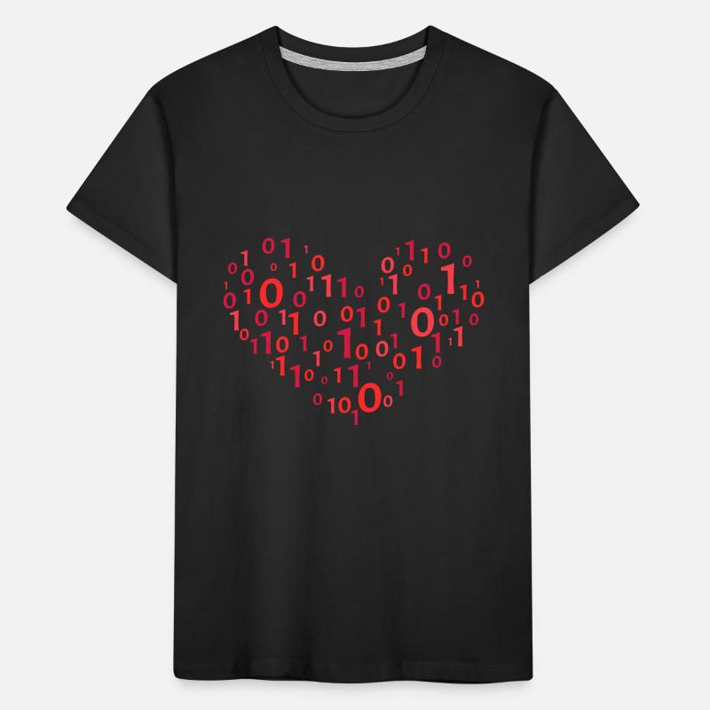 Code de cœur informatique Codage T-shirt bio Premium Enfant