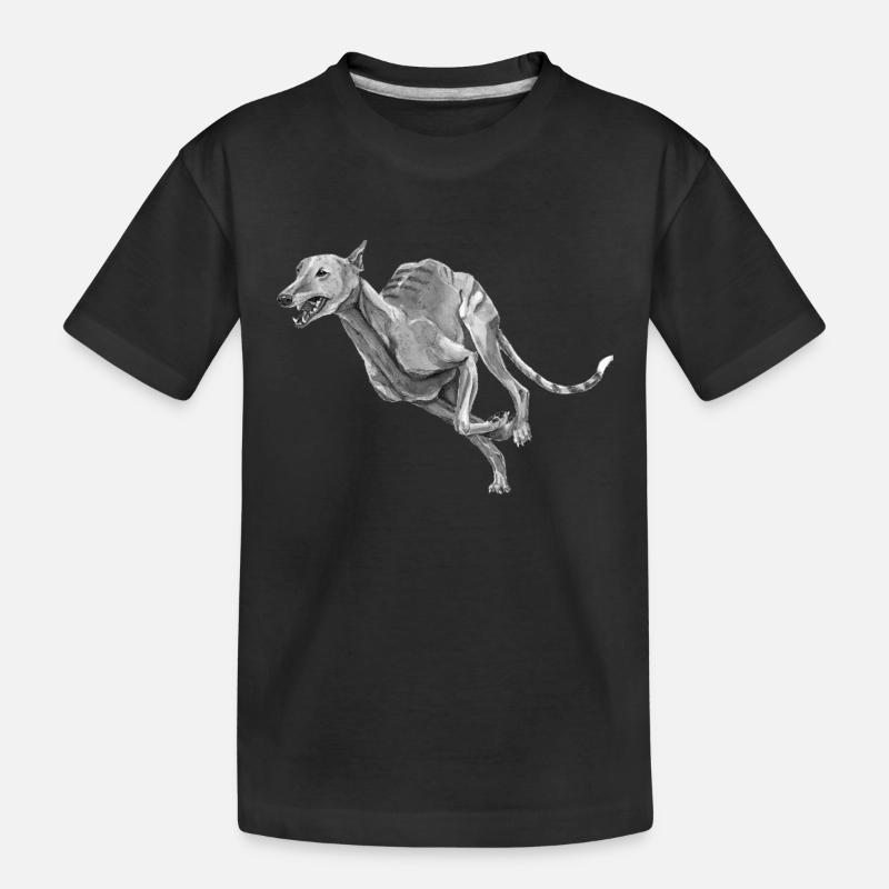 Lévrier - T-shirt bio Premium Enfant - noir