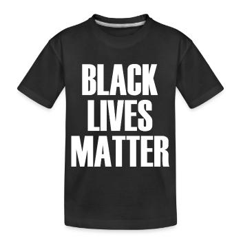 Black Lives Matter - Kinder Premium Bio T-Shirt - Schwarz - Vorne