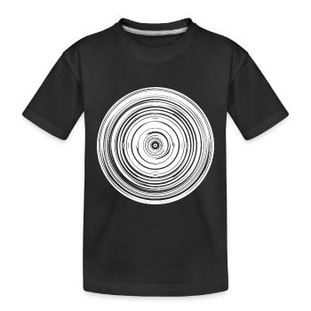 Forme de figure de cercles géométriques - T-shirt bio Premium Enfant - noir - Devant