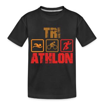 Triathlon - T-shirt bio Premium Enfant - noir - Devant