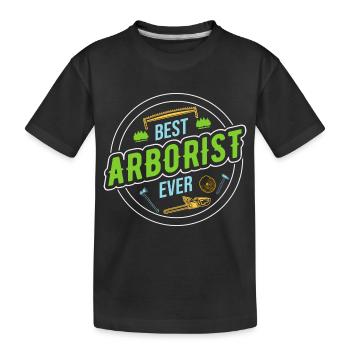 Bûcheron Bûcheron Tronçonneuse - T-shirt bio Premium Enfant - noir - Devant