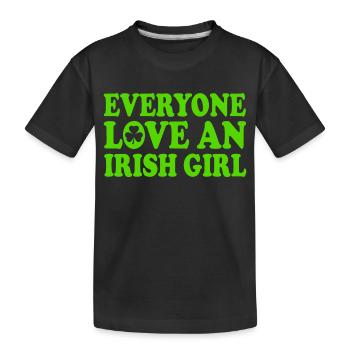 Everyone loves an irish girl - T-shirt bio Premium Enfant - noir - Devant