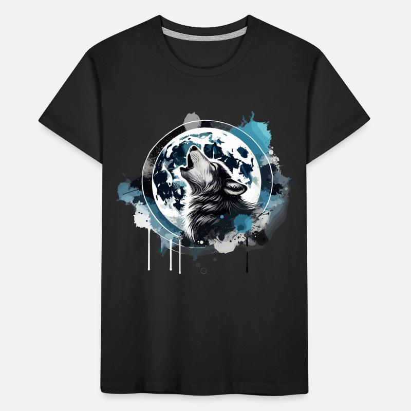 howling wolf Kids' Premium Organic T-Shirt