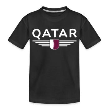 Qatar Design – Exclusif et moderne - T-shirt bio Premium Enfant - noir - Devant