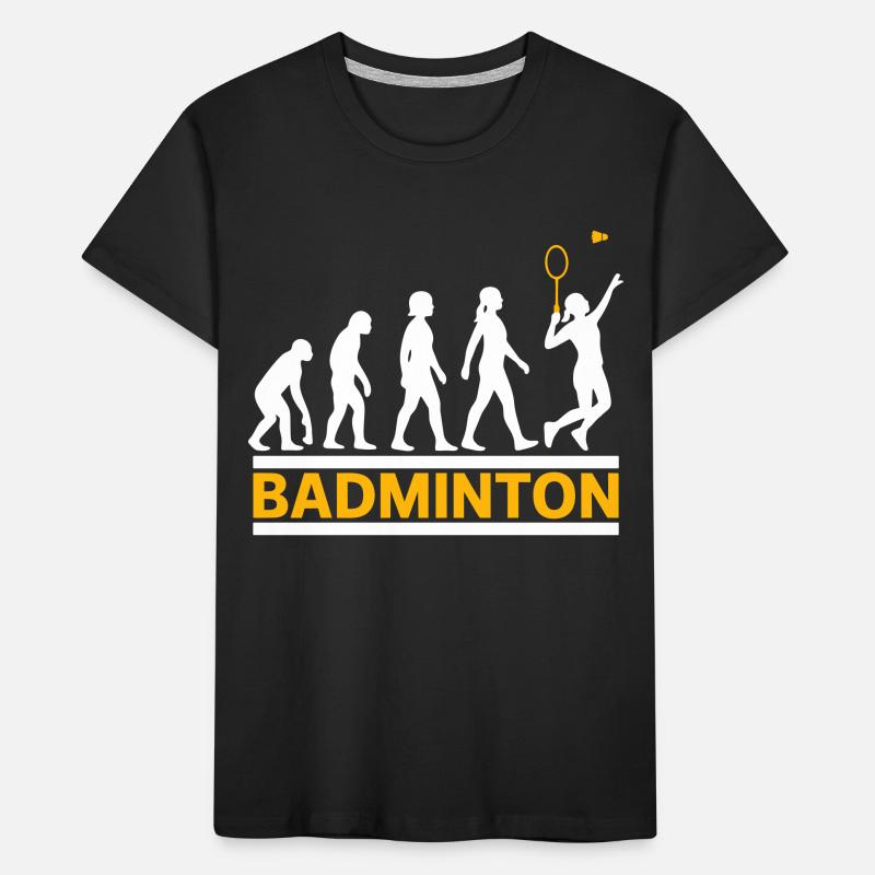 Evolution Badminton Damen Smash Cool Kinder Premium Bio T-Shirt
