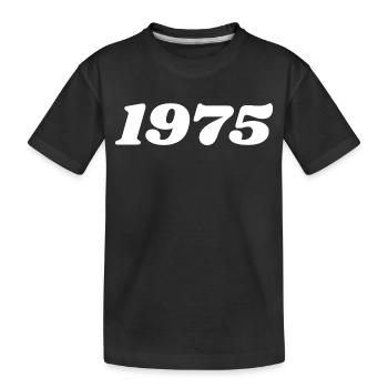 1975 - Kinder Premium Bio T-Shirt - Schwarz - Vorne